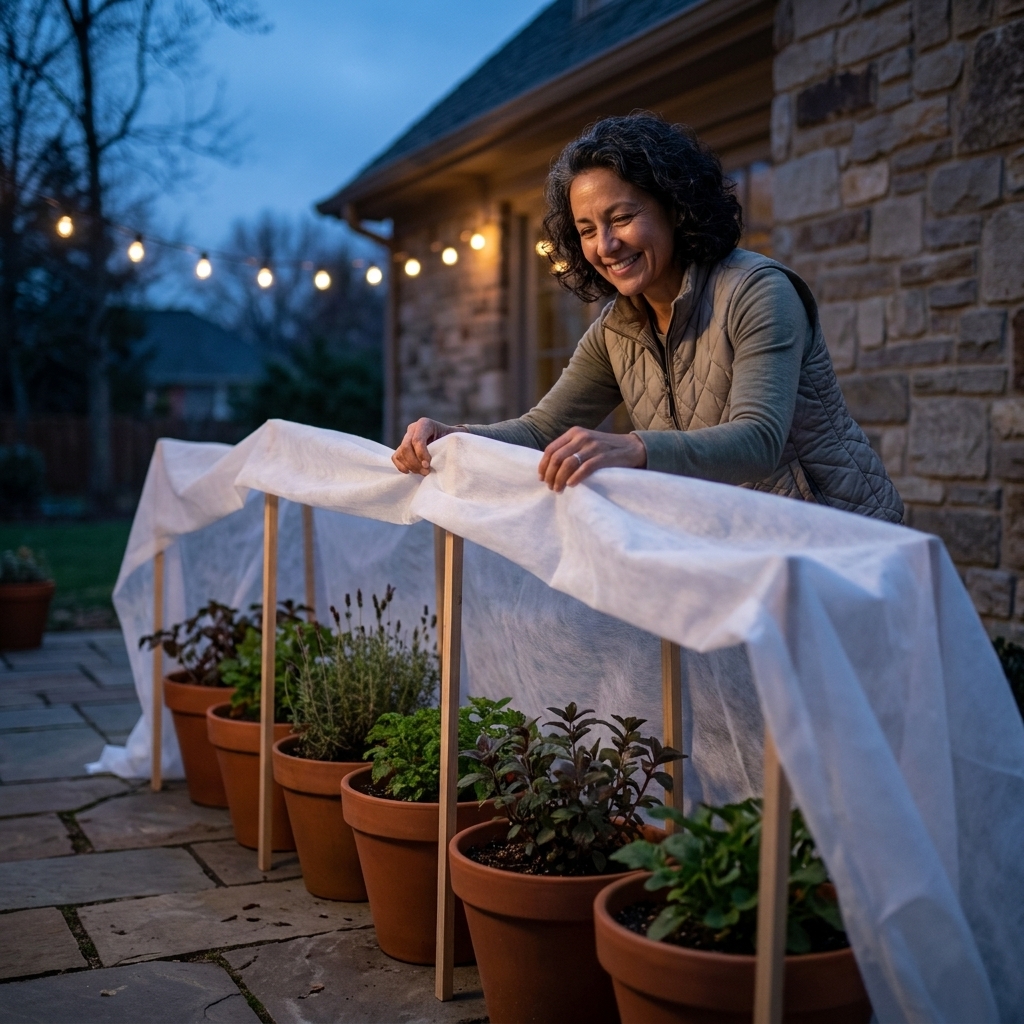 Protect Outdoor Potted Plants from Winter Frost in 5 Steps